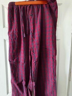 Merona Red Plaid Men's Lounge Joggers